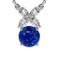 USD 3113,  Shop 1.19cttw Blue Sapphire &ndash; AAAA Quality Necklaces For Women At GemsNY