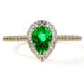 USD 4421,  Shop Natural Emerald Best Engagement Rings For Sale At GemsNY