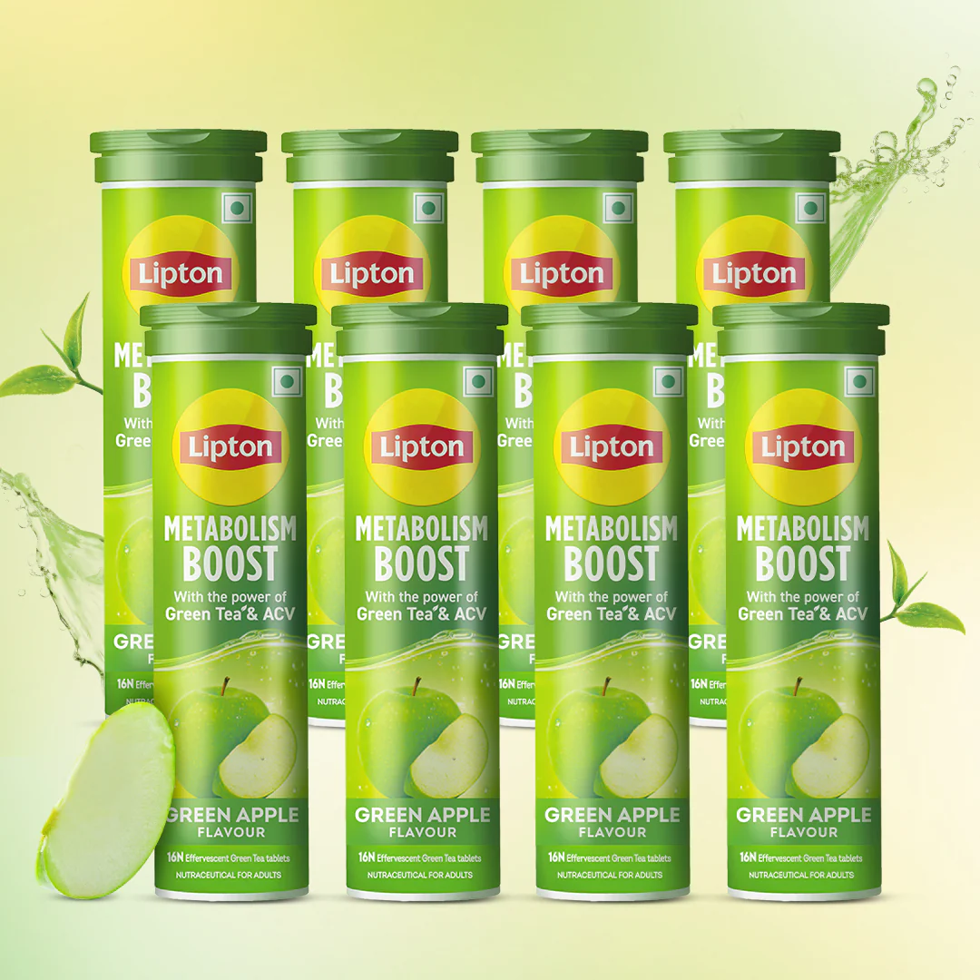 Mumbai, Health & Beauty Items, INR 1999,  Lipton Metabolism Boost Tablets &ndash; Green Apple & ACV (Zero Sugar)