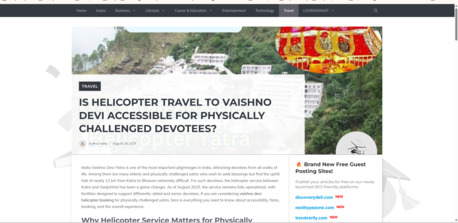 Mumbai, Travel, Is Helicopter Travel To Vaishno Devi Accessible For Physically Challenged Devotees?