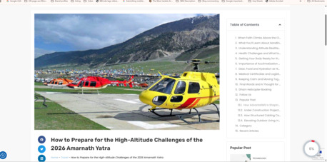 Mumbai, Travel, Preparing For High-Altitude Challenges On The 2026 Amarnath Yatra