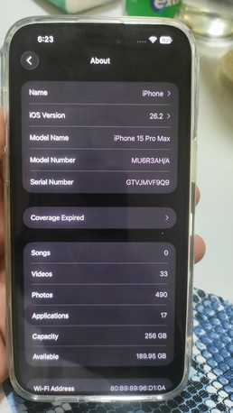 Al Ruwais, Mobile Phones, SAR 3600,  Iphone 15 Pro Max 256gb Mint Condition