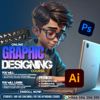 Al Aziziyah, Computer, Become A Graphic Designer Online | Practical Course + Certificate