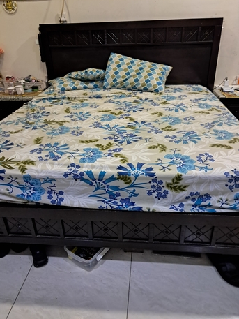 Jeddah, Furniture, SAR 2500,  Double Bed Set For Sale With Mattress