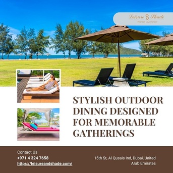 Dubai, Business, Stylish Outdoor Dining Designed For Memorable Gatherings