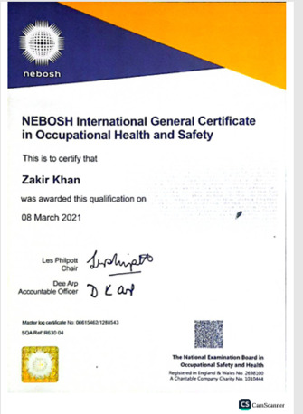 Riyadh, Job Seekers, Subject: Safety Officer | NEBOSH IGC Certified | 3 Years Experience