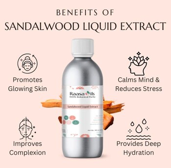 Noida, Health & Beauty Items, INR 399,  Sandalwood Liquid Extract For Cosmetic & Beauty Products | Raasa Oils
