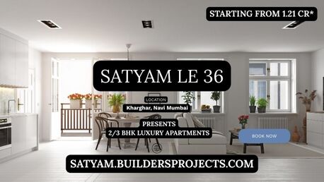 Mumbai, Real Estate For Sale, 2 BR,  Satyam LE 36 Kharghar Navi Mumbai &ndash; Refined Living In A Prime Location