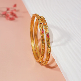 Visakhapatnam, Jewelry, INR 8616,  Shop Daily Wear Silver Bangles | Padmam