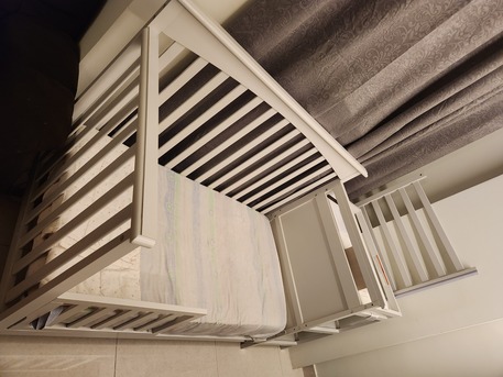 Al Malaz, Baby & Kid Stuff, SAR 500,  Wooden Crib With Changing Table (Chloe 3 In 1)