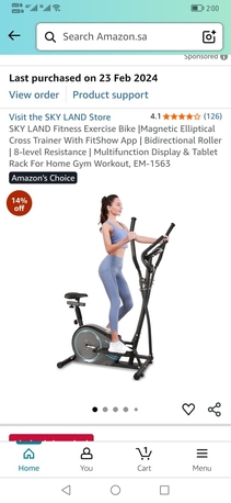 Jubail, Sporting Goods, SAR 400,  CROSS TRAINER Fitness Exercise Bike