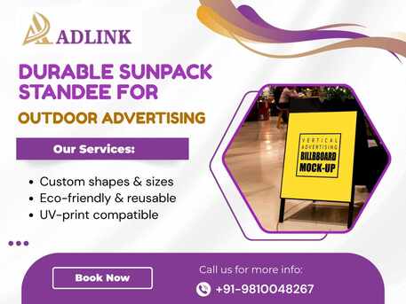 Mumbai, Business, Outdoor Advertising Sunpack Standee Manufacturer In Delhi