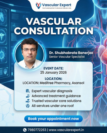 Kolkata, Health, Vascular Consultation In Asansol By Senior Vascular Specialist | Dr. Shubhabrata Banerjee