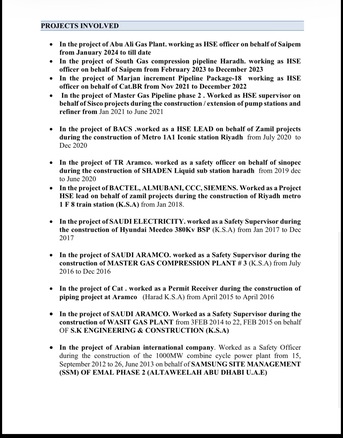 Riyadh, Job Seekers, Safety Officer HSE Supervisor