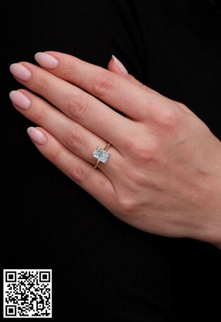 London, Jewelry, GBP 3450,  3ct Radiant Floating Solitare Lab Grown Diamond Engagement Rings.