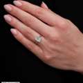 GBP 3450,  3ct Radiant Floating Solitare Lab Grown Diamond Engagement Rings.