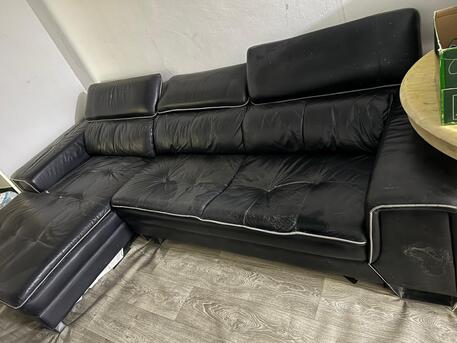 Riyadh, Furniture, SAR 100,  Leather Sofa For Sale
