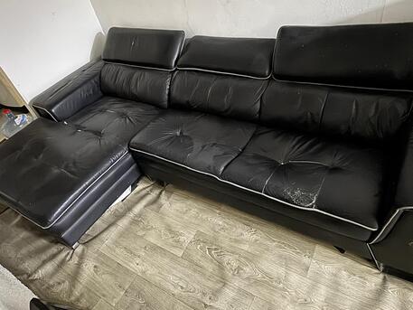 Riyadh, Furniture, SAR 100,  Leather Sofa For Sale