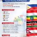 Job Opportunity &ndash; Female Only Cleaning Staff Required