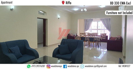 Riffa, Apartments/Houses, BHD 330/month,  3 BR,  190 Sq. Meter,  Semi-Furnished 3 Bedroom Apartment, Riffa - BD 330 Excl WSRF027