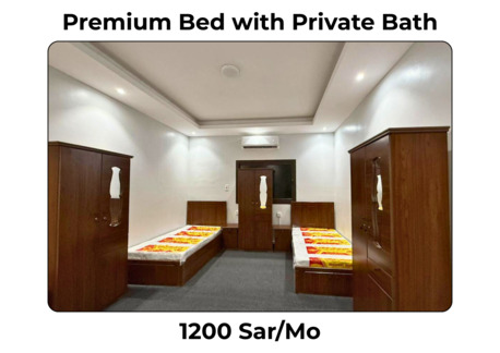 Al Malaz, Bedspace For Rent, SAR 550/month,  Budget To Executive Bed Spaces | Managed, Peaceful Housing In Al Malaz | +966 51 089 4561