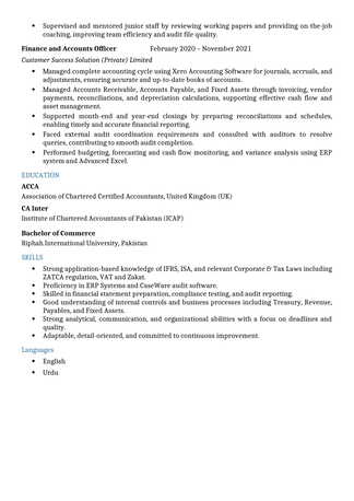 Al Naseem, Job Seekers, Audit Senior, Accountant, Account Executive, Account Specialist, And Finance Manager