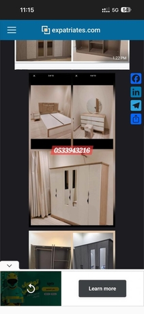 Al Malqa, Furniture, SAR 11,  New Bedroom Set Sale Online Home Devlree Free