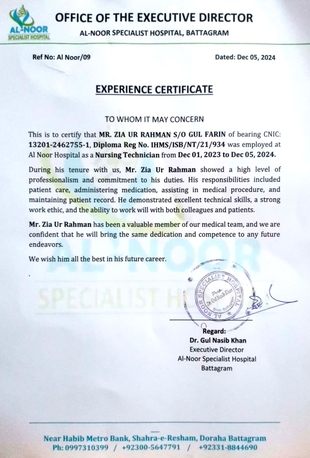 Al Bawadi, Medical, Staff Nurse