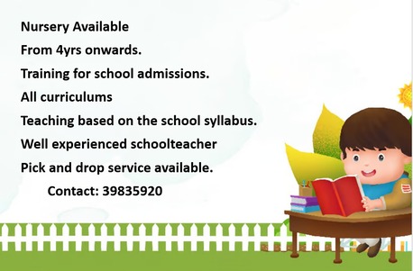 Tubli, Daycare, 🏅🏅🏅Nursery Available From 4yrs Onwards Training For School Admissions 📞3983 5920🏅🏅🏅