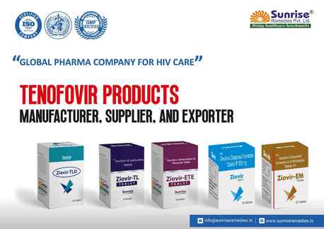 Ahmedabad, Wholesale Products, Tenofovir Tablets Manufacturer Supplier And Exporter In India Sunrise Remedies