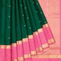 Buy Peacock Green Colour Saree Online | Mavuri's
