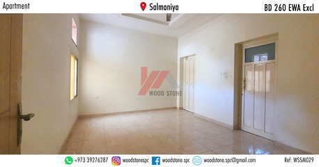 Salmaniya, Apartments/Houses, BHD 260/month,  2 BR,  120 Sq. Meter,  Unfurnished 2 Bedroom Apartment, Salmaniya - BD 260 Excl WSSM029
