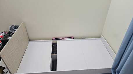 Juffair, Furniture, REPRICE: Good As New 6seater Wood Table With Chairs, Double & Single Beds And Corner Table