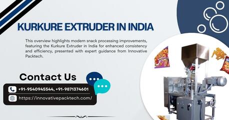 Noida, Industrial Machinery, Install Advanced Extrusion Kurkure Extruder In India