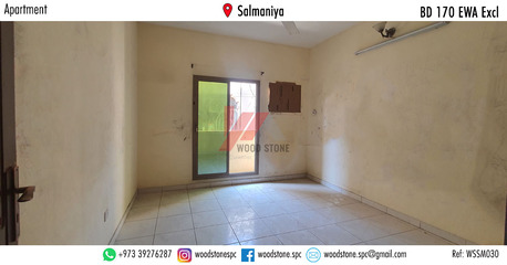 Salmaniya, Apartments/Houses, BHD 170/month,  2 BR,  90 Sq. Meter,  Unfurnished 2 Bedroom Apartment, Salmaniya - BD 170 Excl WSSM030