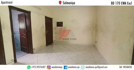 Salmaniya, Apartments/Houses, BHD 170/month,  2 BR,  90 Sq. Meter,  Unfurnished 2 Bedroom Apartment, Salmaniya - BD 170 Excl WSSM030