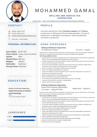 Riyadh, Job Seekers, Drilling & Workover Supervisor