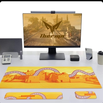 Jeddah, Computers, SAR 100,  THERMO Professional Heritage Mouse Pad Set TM04 XXL With Keyboard Pad And Mouse Pad