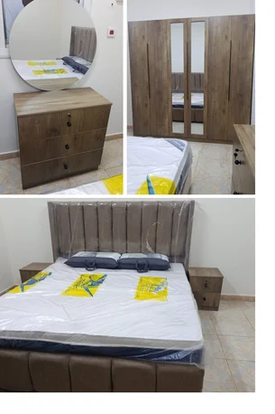 Jeddah, Furniture, SAR 1950,  New Complete Bedroom Set &ndash; Double Bed, 6-Door Wardrobe & More | Jeddah