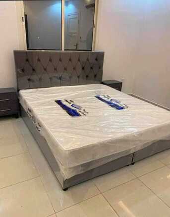 Jeddah, Furniture, SAR 1950,  New Complete Bedroom Set &ndash; Double Bed, 6-Door Wardrobe & More | Jeddah