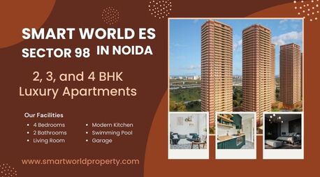 Noida, Real Estate, Smart World ES Presents 2/3/4/ BHK Residences In Sector 98 Noida