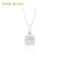 MYR 4339,  Elegant 18K White Gold Diamond Pendant For Sale In Malaysia