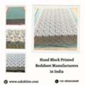 INR 5000,  Hand Block Printed Bedsheet Manufacturers In India