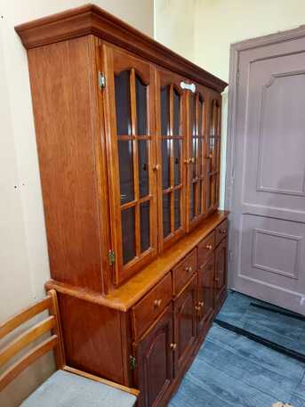 Al Malaz, Furniture, SAR 450,  Elegant Malaysian Wooden Cabinet / Showcase SAR 350 FINAL