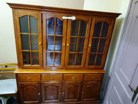 Al Malaz, Furniture, SAR 450,  Elegant Malaysian Wooden Cabinet / Showcase SAR 350 FINAL