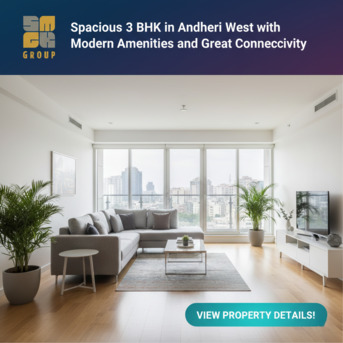 Mumbai, Buildings, 400 Sq. Meter,  Spacious 3 BHK In Andheri West With Modern Amenities And Great Connectivity
