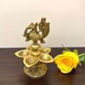 INR 1645,  Buy Authentic Handcrafted Brass Diyas Online At Yathashilpam