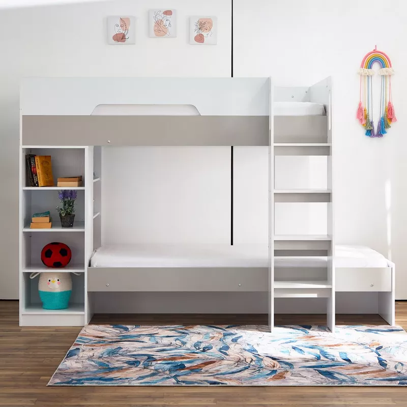 Makkah, Furniture, SAR 950,  Home Box Halmstad Bunk Bed With Storage - 90x190 Cm