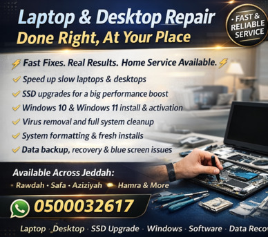 Al Faisaliyah, Computers, SAR 786,  Windows Installation Service In Jeddah, Contact Us For Hardware Or Software Installation