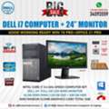 BHD 88,  DELL Core I7 Computer Set With 24" FHD LED Monitor 16GB RAM 120GB SSD + 500GB Ready WIN 10